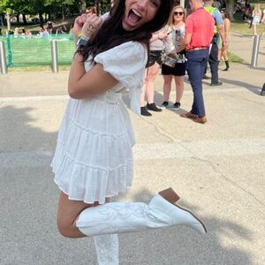 White babydoll dress